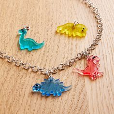 Dinosaur Bracelet, Dinosaur Necklace, Dinosaur Crafts, Charms For Bracelets, Dinosaur Gifts, Baby Dinosaurs, Iphone Wallpaper Tumblr Aesthetic, Birthday Wishlist, Beautiful Long Hair