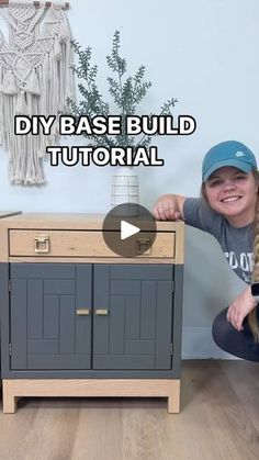 14K views · 1K reactions | DIY BASE BUILD  Highly anticipated and asked for base build tutorial!  comment “BASE” for more info & tools! Let me know if you have any questions and I’d be happy to help! It’s hard to fit everything in such a quick video 🤭  @kregjig @ryobitoolsusa | Lauren Hull | furniture flipping teacher | Carabide · Comfort Food Building Base For Cabinets, Dresser Base Diy, Diy Dresser Base, Diy Base For Dresser, How To Build A Cabinet Base, How To Build A Base For A Dresser, Converting Base Cabinets To Drawers, How To Build A Base Cabinet With Drawers, Diy Dresser Drawers