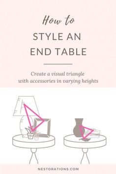 the instructions for how to style an end table