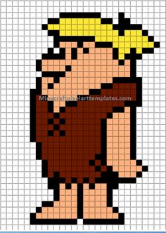 an image of a cartoon character made out of pixellated pixels, with the text's name on it