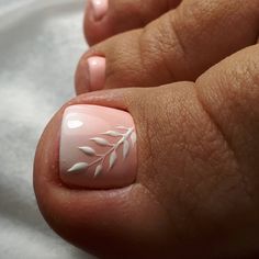 Pedicure Gel, Feet Nail Design, French Pedicure, Pedi Ideas