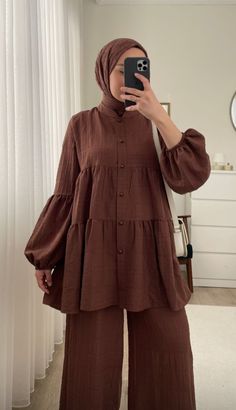 Womens Hijab Fashion Casual, Set Hijab Outfit, Cute Modest Outfits Muslim, Muslim Style Outfits, Simple Modest Dresses Casual, Hijabi Dress Outfits, Hijabi Dresses Casual, Ensemble Hijab Style