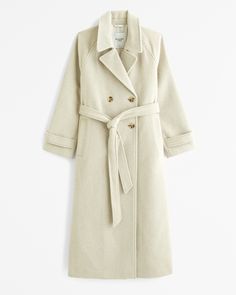 Women's Wool-Blend Trench Coat | Women's Coats & Jackets | Abercrombie.com