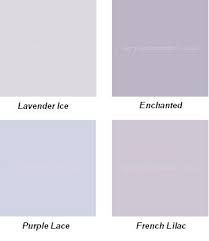 four different shades of gray and white with the words lavender painted on them in various colors