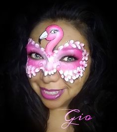 Paint Flamingo, Flamingo Costume, Face Paint Makeup