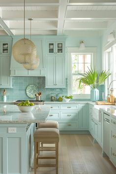 a kitchen filled with lots of counter top space