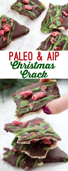 Paleo Christmas Crack (AIP) Paleo Holiday Recipes, Paleo Christmas, Unbound Wellness, Christmas Bark, Aip Desserts, High Protein Desserts, Autoimmune Paleo