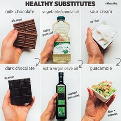 Calorie Dense Foods, Resepi Biskut, Healthy Milk, Healthy Food Swaps, Food Swaps, Healthy Substitutions, Healthy Swaps, Food Swap, Personalized Nutrition