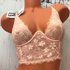 New With Tags Victoria’s Secret Dream Angels Unlined Bra Longline Plunge Floral Lace Size 34c 34dd 36c Price Firm Lace V-neck Fitted Bra, Fitted Low-cut Bra With Lace Closure, Low-cut Fitted Bra With Lace Closure, Low-cut Lace Closure Bra, Spring Wedding Underwire Bra, Victoria's Secret Feminine Underwire Bra, Feminine Victoria's Secret Underwire Bra, Fitted Padded Cup Camisole, Feminine Fitted Camisole Bra