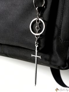 Bird in Bag - One Piece Gothic Punk Alloy Sword Keychain – High-Quality Metal Key Ring Pendant for Car Keys, Handbag Decoration, Jewelry Gift, and Bag Charm Accessory Goth Keychain, Bag Accessories Keychain, Alt Style Outfit, Car Keys Keychain, Punk Accessories, Alt Style, Gothic Accessories, Bag Charms, Gothic Punk