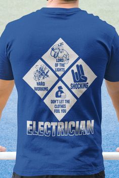 Electrician - Diamond Sign - Electrician Gift - Design available on Tee Shirt Hoodie Tank Mug Sticker Long Sleeve ...  #electrician #electrical #electricianlife #engineer #BeeTeeElectrician Safety Fail, Graduation Dinner, Facebook Marketing Strategy, Electrical Code, Cool Phrases