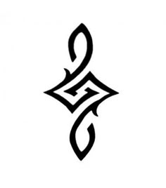 a black and white photo of an ornamental design in the shape of a letter s