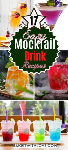 Pin images of multiple different "mocktails" and non-alcoholic drinks. Barista Basics, Best Mocktail, Best Mocktail Recipe, Best Mocktails, Mocktail Party, Mocktail Bar