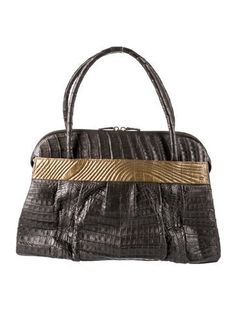 Nancy Gonzalez Top Handle BagGrey CrocodileAnimal PrintGold-Tone HardwareDual Shoulder StrapsDual Exterior PocketsSuede Lining & Single Interior PocketZip Closure at TopProtective Feet at BaseIncludes Dust BagUnfortunately, due to restrictions, this item may not be eligible for shipping in all areas. Nancy Gonzalez Handbags, Nancy Gonzalez, Handbag Handles, Belt Shop, Diamond Drop Earrings, Designer Gifts, Bag Handle, Handle Bag, Christian Louboutin Shoes