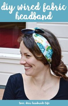 Hair Accessories Diy Headband, Sewing Headbands, Small Sewing, Fabric Headbands, Tie Headband, Cute Headbands