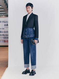 Fabric Fusion, Tailored Coat, 2021 Fashion, 2025 Fashion, British Fashion, Fashion Show Collection, Who Said, Denim Outfit, Pre Fall