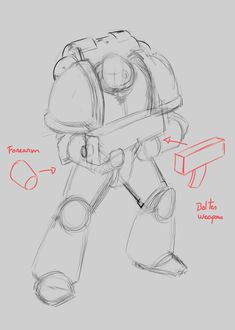 a drawing of a robot with instructions for how to draw it and how to use it