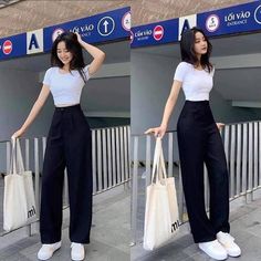 Mode Ulzzang, Korean Outfit Street Styles, 사진 촬영 포즈, Korean Casual Outfits, Foto Poses, Korean Girl Fashion