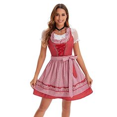 Gender:Women's; What's in the box:Top,Dress,Apron; Types:Dress,Dirndl,Dirndl Blouse; Holiday:Carnival,Oktoberfest Beer; Style:German,Munich; Material:Polyester; Characters:Bavarian,Maid; Listing Date:05/31/2024 Octoberfest Outfits, Dress Dirndl, Beer Costume, Oktoberfest Outfits, German Outfit, Dress Apron, Oktoberfest Outfit, Dirndl Blouse, Oktoberfest Beer