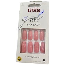 Kiss Gel Fantasy Collection Sculpted Fake Nails Are The Trendiest Nails In Town, With An Amazing Shine, An Ultra-Smooth Finish, In The Latest Fashion Forward Colors And Lengths! Like The High Arch Look Of Salon Sculpted Acrylic False Nails, These Ready-To-Wear Versions Are Not High Maintenance At All, And Are Yours In Minutes. Kiss Gel Fantasy Collection Sculpted Gel Manicure Is Durable, Flexible, And Lasts For Days! The Kit Includes 28 Fake Nails, Mini File, Pink Gel Nail Glue Net Wt. 2 G (0.07 Fake Nails Collection, Fake Press On Nails, Kiss Pink, Pink Gel Nails, Pink Gel, Fantasy Collection, High Maintenance, Kiss Makeup, Birthday List