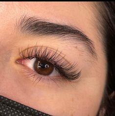 Long Full Eyelashes Natural, Classic Eyelash Extensions Doll Eye, Long Real Eyelashes, Lash Extensions Styles Round Eyes, Natural Long Lash Extensions, Natural Cat Eye Eyelash Extensions, Simple Eyelash Extensions Styles, Eyelash Extensions Simple, Lash Inspo Natural