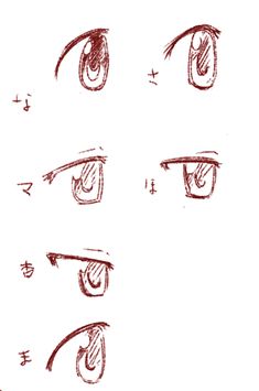 some type of eye drawn on paper with red marker and pen, it looks like eyes