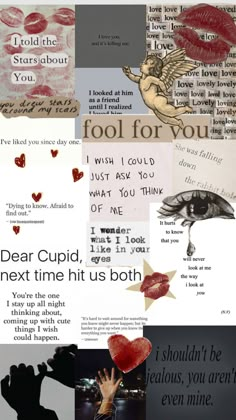 collage of images with words and pictures