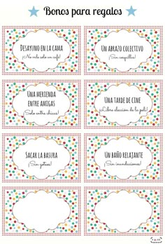 printable spanish name tags with polka dots