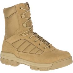 PRICES MAY VARY. Lightweight Cushioned EVA midsole Durable leather & performance nylon upper Moisture wicking mesh lining All day comfort with removable insert Ultimate traction with slip resistant & Oil Resistant outsole Closure Type: Lace-Up Military Tactical Boots, Tactical Shoes, Side Zip Boots, Tactical Boots, Cole Haan Men, Safety Boots, Military Boots, Safety Shoes, Work Boots