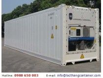 a large white container sitting on top of a parking lot