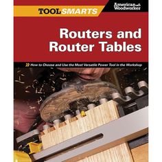 a book cover showing a man working with routers and router tables