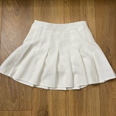 Brand New Never Worn White Skirt Pleated, White School Skirt, Coquette Skirts, Greek Chorus, Men Wearing Skirts, Skirt Aesthetic, Kitty Clothes, White Pleated Skirt, School Skirt