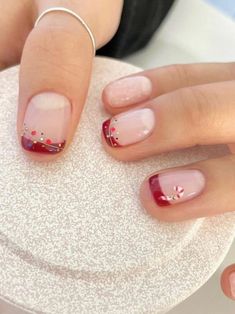 Short Christmas Nails, Tree Nails, Christmas Gel Nails, Her Nails, Cute Gel Nails, Christmas Nails Acrylic, Festival Nails, Dipped Nails, Xmas Nails