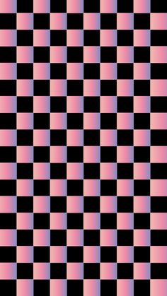 an abstract checkerboard pattern in pink and black