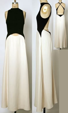 Formal Evening Outfits For Women, Fashion Event Outfit, Museum Visit Outfit, Curtain Dress, Geoffrey Beene Dress, Black And White Outfit, Diy Vetement, Geoffrey Beene, Dress Spring