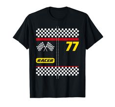 PRICES MAY VARY. Everyone who's looking for auto racing t shirts or drag racing shirts for kids, teens, and adults will have an instant connection to this race car shirt. It features artwork of race car driver's costume with numbers and a checkered flag. You may also stand out as a racecar driver and car racing or auto racing enthusiast during Race Day, Race Car Party, or Halloween with this race car costume. Aside from that, it is also the ideal drag racing shirt for all the drag racers. Lightw Birthday Racer Shirt, Drag Racing Shirts, Race Car Costume, Race Car Driver Costume, Racecar Driver, Car Costume, Race Car Driver, Race Car Party, Car Driver