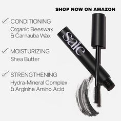 Saie Mascara 101 - Buildable + Lash Lengthening Mascara for Volumized Lashes - Strengthening, Clean Mascara - Formulated with Nourishing Ingredients - Black (0.31 oz)
Amazon Affiliate