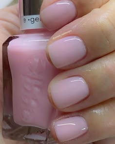 Essie Gel Couture, Cute Gel Nails, Soft Nails, Pink Nail Polish, Pink Nail, Pretty Acrylic Nails