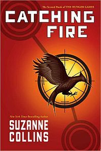 the book cover for catching fire