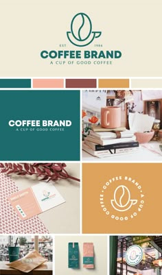 coffee brand logo and business card design