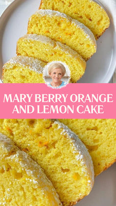 Mary Berry Orange And Lemon Cake Orange And Lemon Cake, Lemon Juice Recipes Desserts, Lorna Maseko Recipes, Recipes With Oranges, Apple Frangipane, Orange Juice Cake, British Baking Show Recipes, Orange Recipe, Easy Cake Recipe