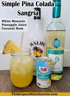 the ingredients to make pineapple punch are shown