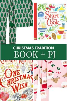 christmas gifts for children including pajamas and books