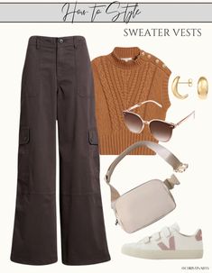 Fall Street Style 2024, How To Style Sweater Vest, Latest Fall Fashion Trends, Sweater Vests, Leather Midi Skirt, Trendy Fall Outfits, Trending Fashion Outfits, Trends 2024, Style Sweater