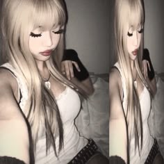 edgy grunge y2k icon aesthetic faceless cyber web archive details gyaru girl asian emo goth Sleeves Clothing, Lace Patchwork, Self Design, Design Fabric, Discord Server, Spring Summer, Blonde, Instagram Photos, Lace