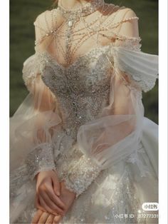 Fantasy Flower Arrangements, Masculine Princess Aesthetic, Fairytale Fantasy Dress, Unique Form Fitting Wedding Dresses, Most Revealing Wedding Dress, Ball Accessories Aesthetic, Corset Dresses Wedding, Sheer Evening Dress, Fantasy Fairytale Dress