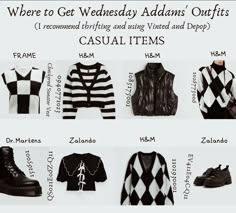 Enid Costumes, Goth Outfit Ideas For School, Emo Essentials, Addams Inspired Outfit, Academia Goth Aesthetic, Wednesday Fits, Wednesday Addams Inspired Outfit, Goth Essentials