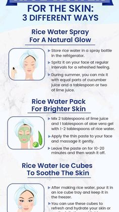 Rice Water For Face, Basic Skin Care Routine, Home Beauty Tips, Rice Water, Perfect Skin Care Routine, Skin Care Remedies, Skin Care Solutions