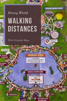 the map for disney world walking distances with printable maps and information to guide them