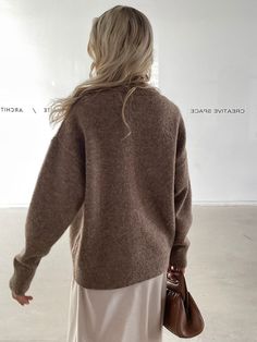 Size All datas are measured by hands,1-3cm errow is allowed. Brown Chunky Knit Long-sleeve Outerwear, Warm Jacket, Knitted Coat, Winter Casual, Long Cardigan, Fall Winter, Wool, Knitting